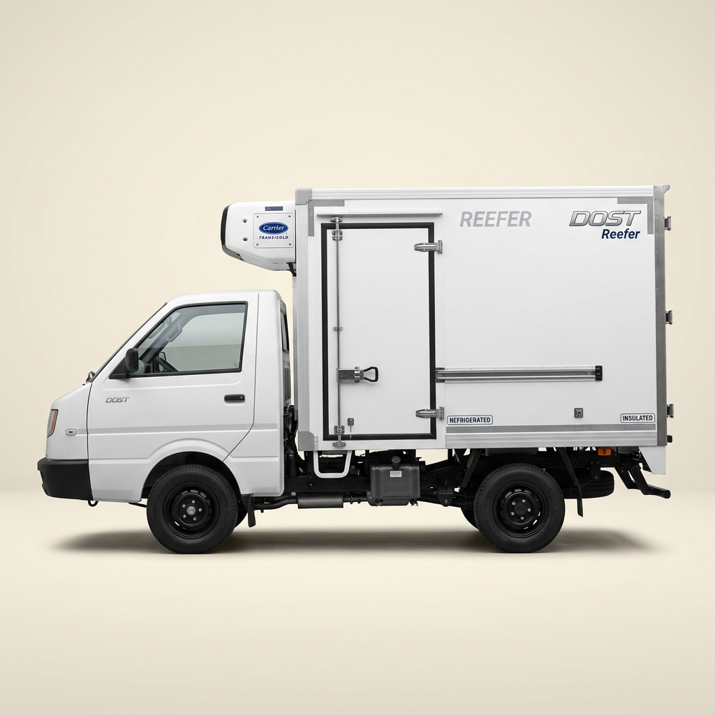 Ashok Leyland Dost reefer truck for Agricultural goods transport Kolar APMC