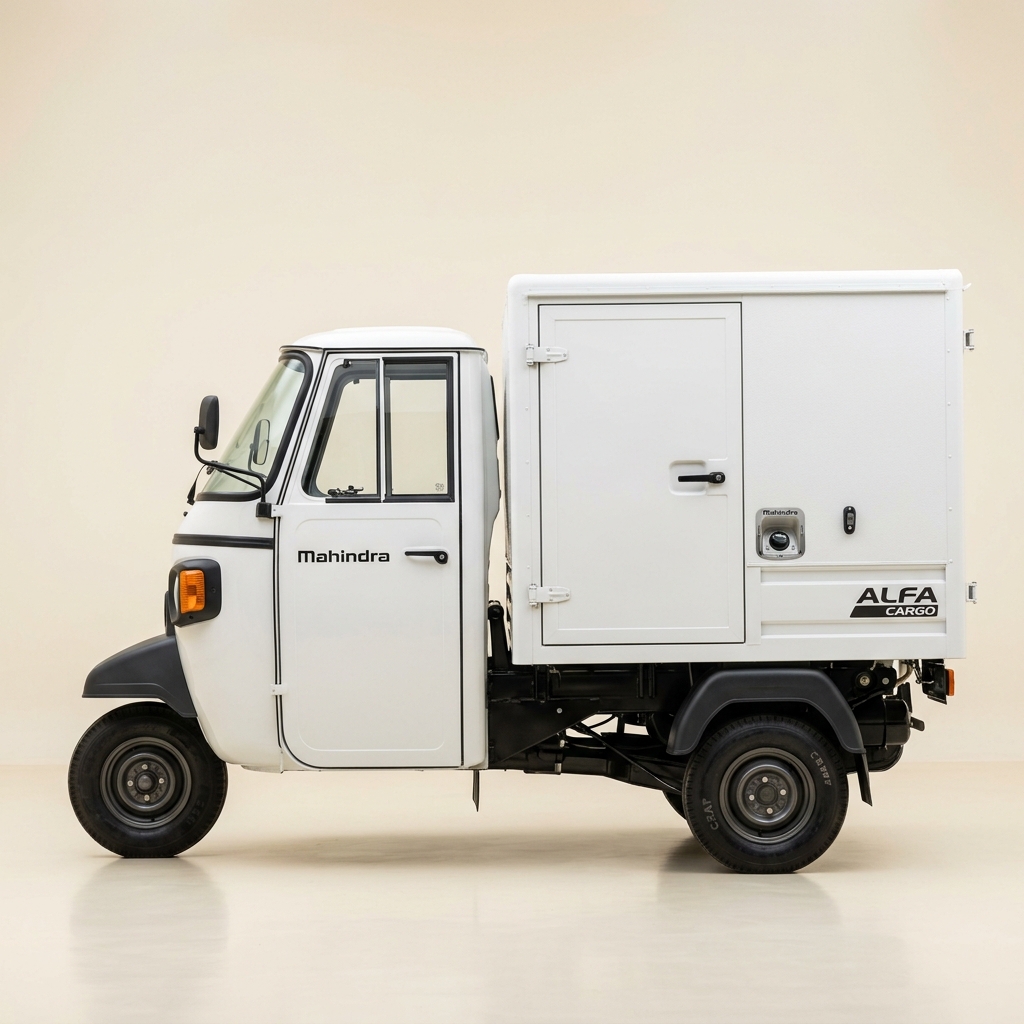 Mahindra Alfa Cargo three-wheeler for Narasapura Industrial Area logistics deliveries